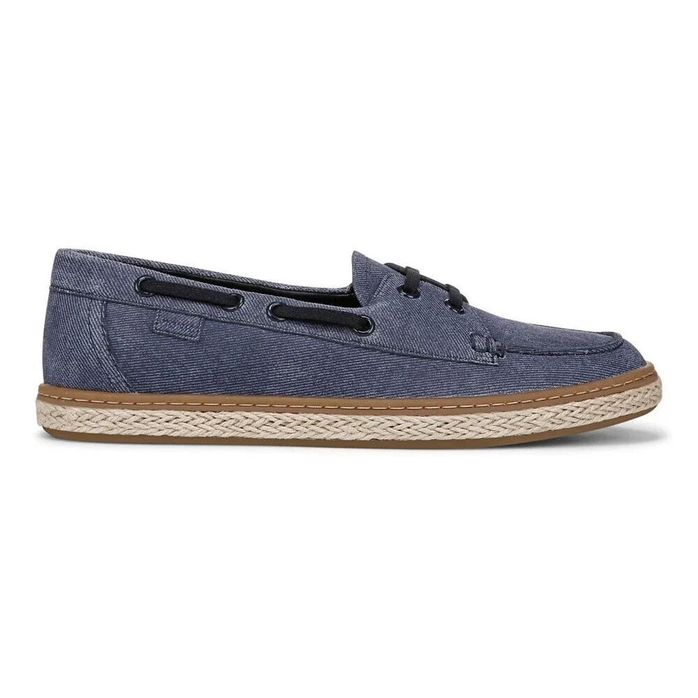 Vionic Bay Loafers Women's 9.5 Dark Denim Leather Slip On Comfort Shoes ZOGG1818